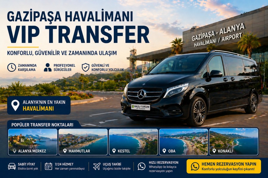 Gazipaşa Havalimanı Transfer