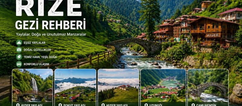 Rize’de Gezilecek Yerler | Yaylalar, Doğa ve Gezi Rehberi