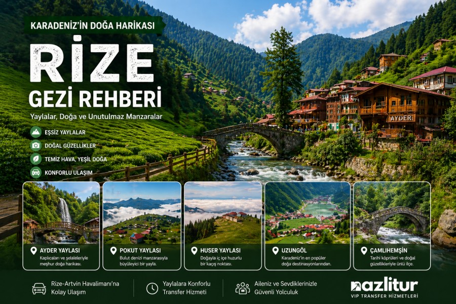 Rize’de Gezilecek Yerler | Yaylalar, Doğa ve Gezi Rehberi
