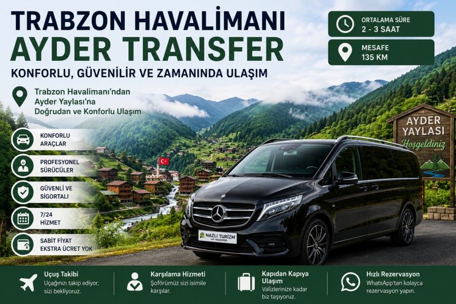 Trabzon Havalimanı Ayder Transfer